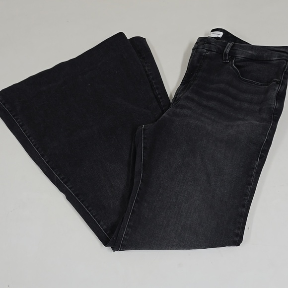 Good American Denim - Good American Good Flare Jeans, Black